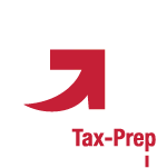 Logo Get Tax Prep blanco rojo150 x 150